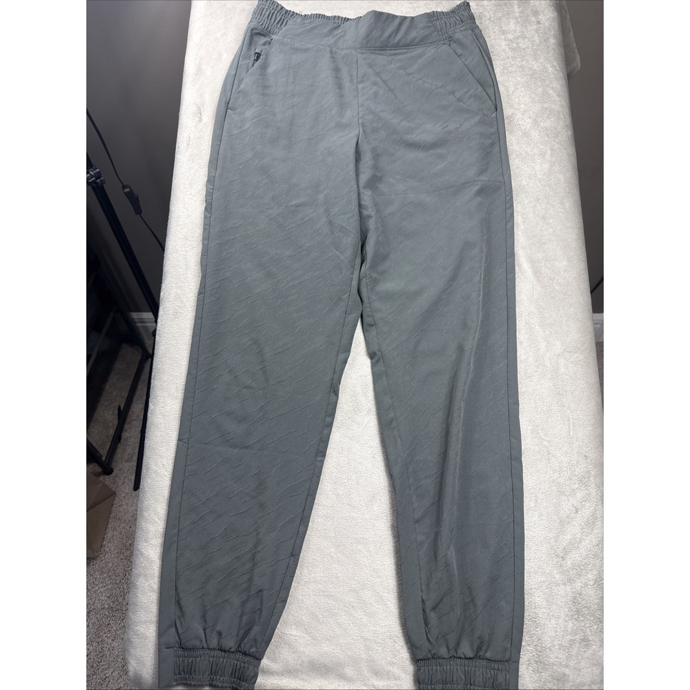 Athleta Women's Textured Brooklyn Jogger Pants Size 6 Olive Green Excellent‎